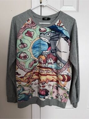 UGET Studio Ghibli My Neighbor Totoro Sweatshirt Size Medium